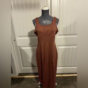 💰Grace Karin NWT Stretch Maxi Tank Dress Blush Pink Sz 14 summer Beach Days